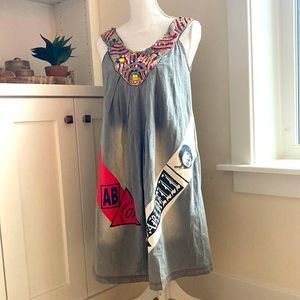 Farinelli Beaded Print Dress